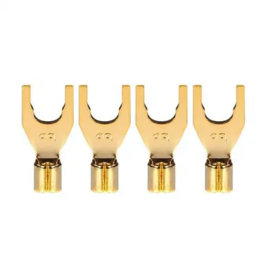 Разъем акустический AudioQuest P10M/G Spade Gold (4)